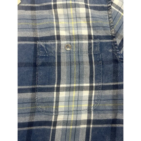 Tommy Bahama Mens XXL Hola Indigo Bering Blue Plaid Short Sleeve Button-Up Shirt - Picture 5 of 12